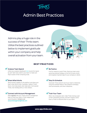 Admin Best Practices