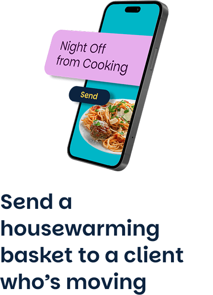 Send coffee or a handwritten thank-you note