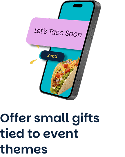 Offer small gestures that surprise and delight recipients