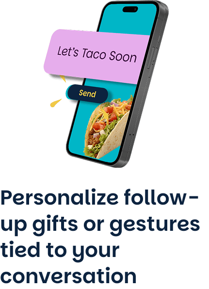 Keep deals moving with small a gesture