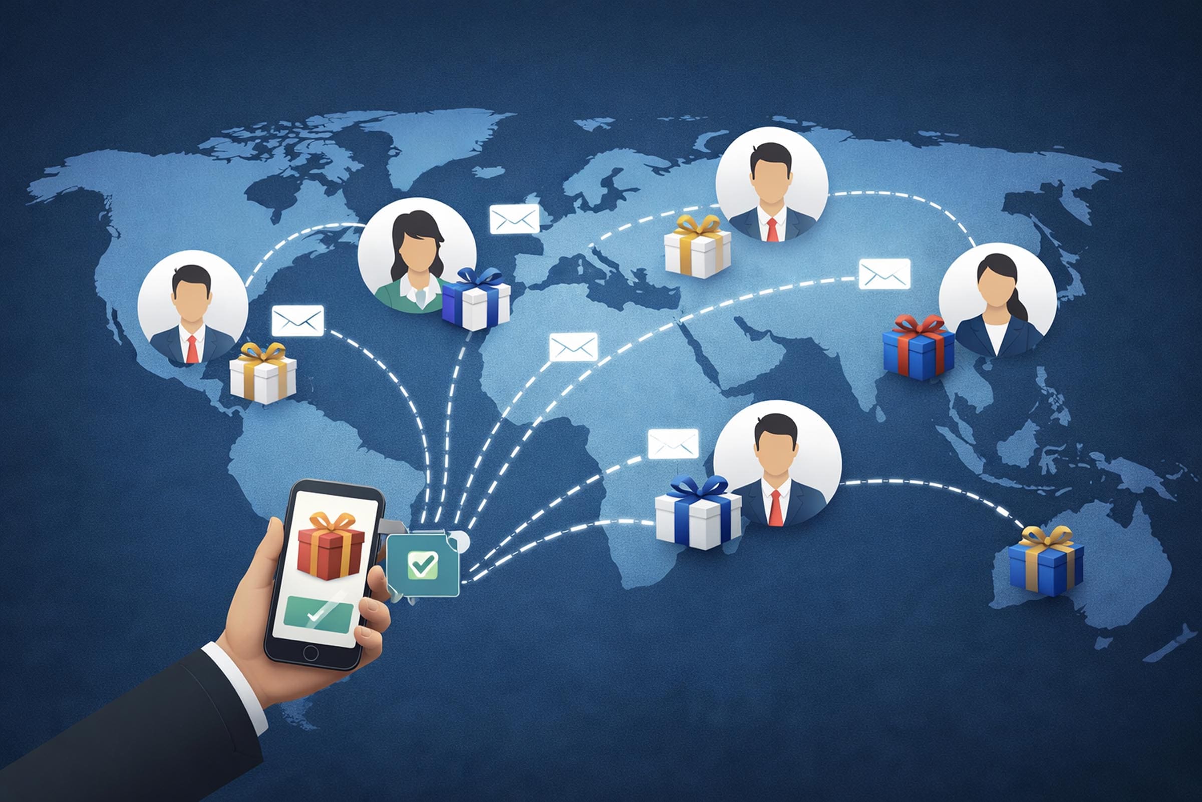 Digital gift distribution across globe